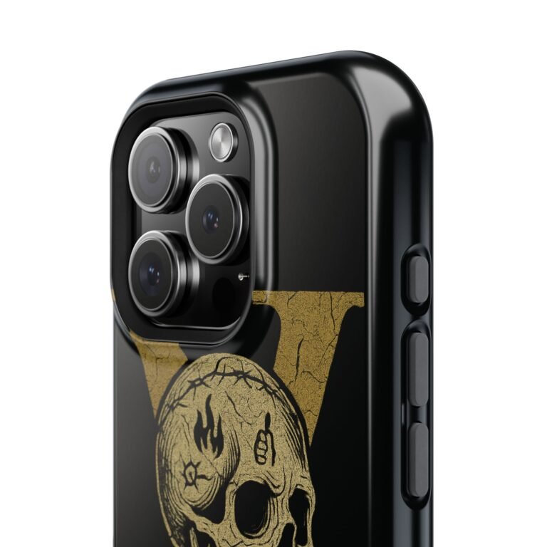 Skull Design Impact-Resistant Phone Case - The Fifth We Plead - Image 144
