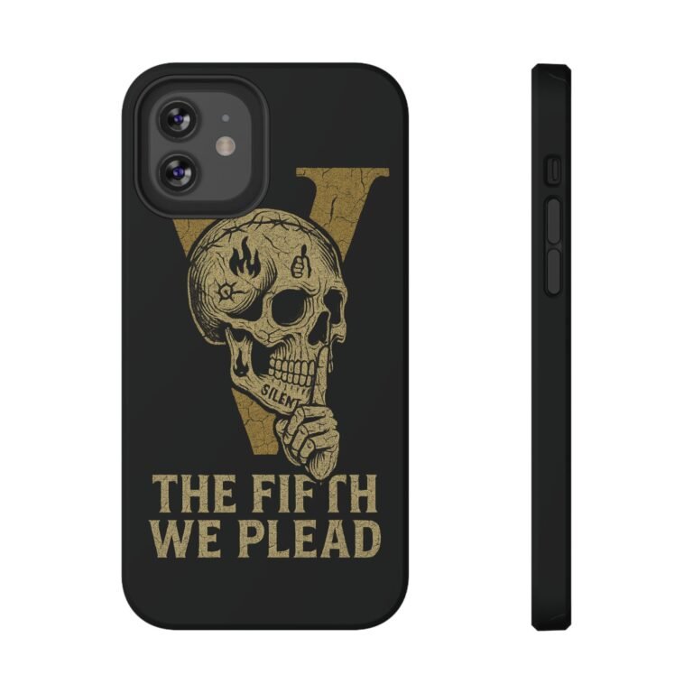 Skull Design Impact-Resistant Phone Case - The Fifth We Plead - Image 55