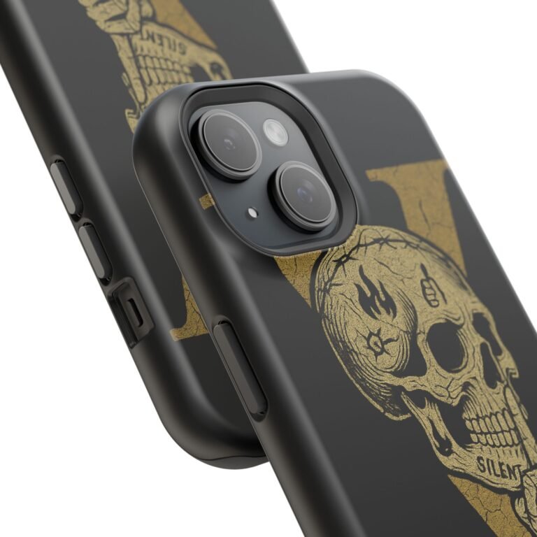 Skull Design Impact-Resistant Phone Case - The Fifth We Plead - Image 6
