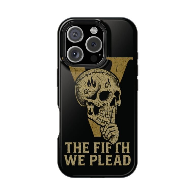 Skull Design Impact-Resistant Phone Case - The Fifth We Plead - Image 141