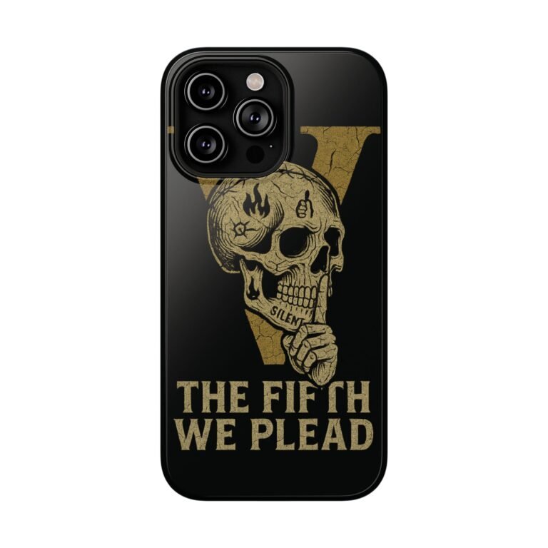 Skull Design Impact-Resistant Phone Case - The Fifth We Plead - Image 133