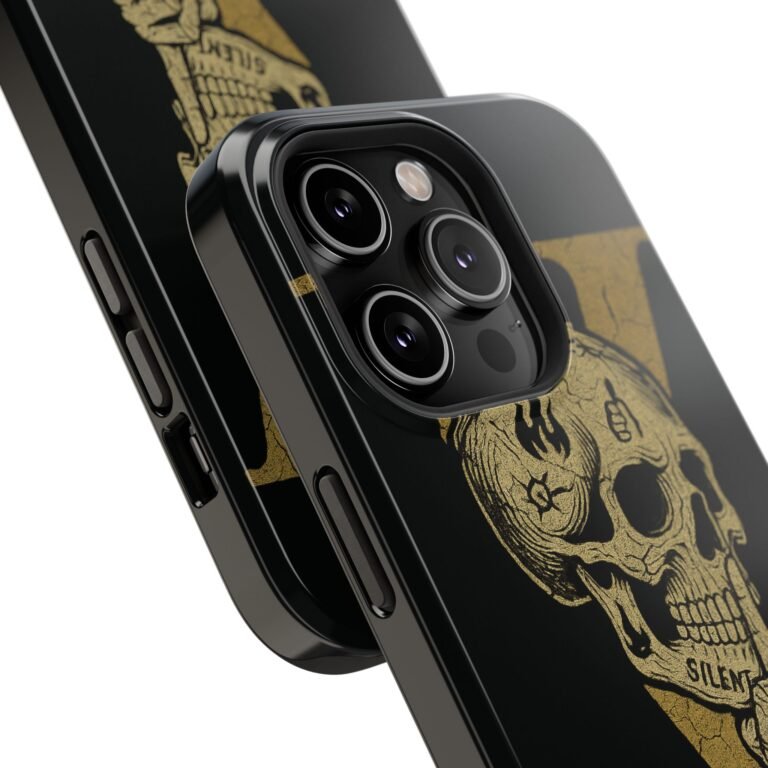 Skull Design Impact-Resistant Phone Case - The Fifth We Plead - Image 122