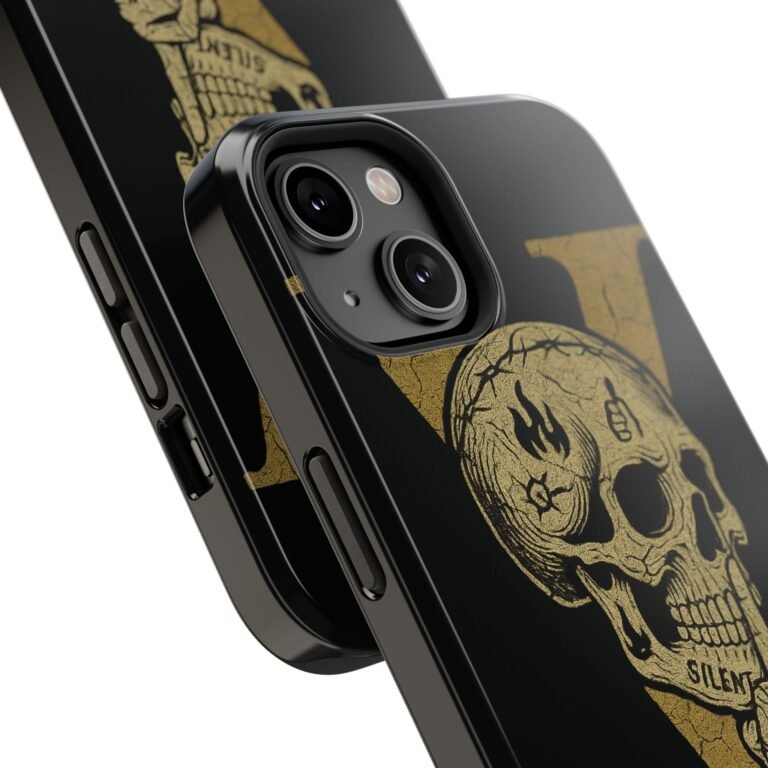 Skull Design Impact-Resistant Phone Case - The Fifth We Plead - Image 110
