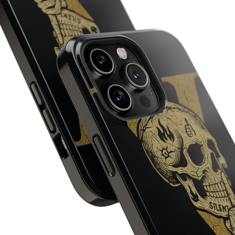 Skull Design Impact-Resistant Phone Case - The Fifth We Plead - Image 134