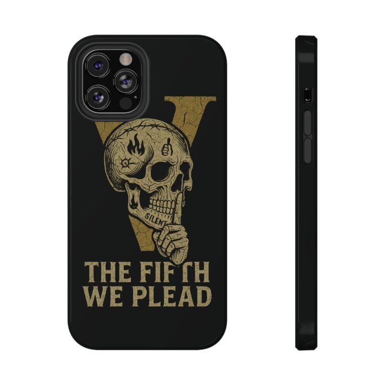 Skull Design Impact-Resistant Phone Case - The Fifth We Plead - Image 57