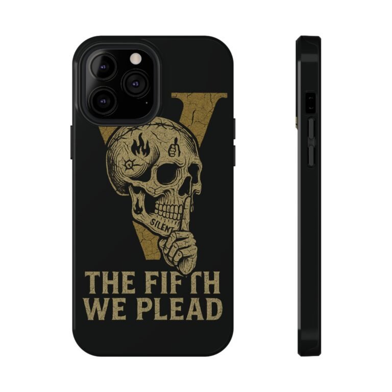 Skull Design Impact-Resistant Phone Case - The Fifth We Plead - Image 27