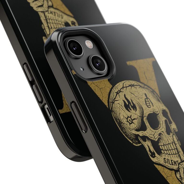 Skull Design Impact-Resistant Phone Case - The Fifth We Plead - Image 126