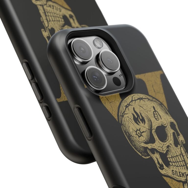 Skull Design Impact-Resistant Phone Case - The Fifth We Plead - Image 154