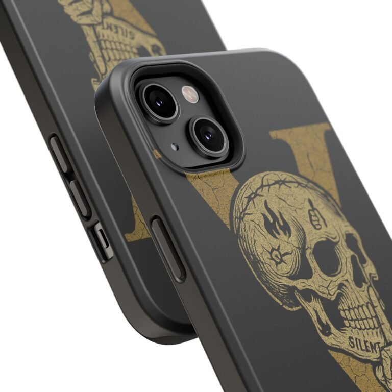 Skull Design Impact-Resistant Phone Case - The Fifth We Plead - Image 130