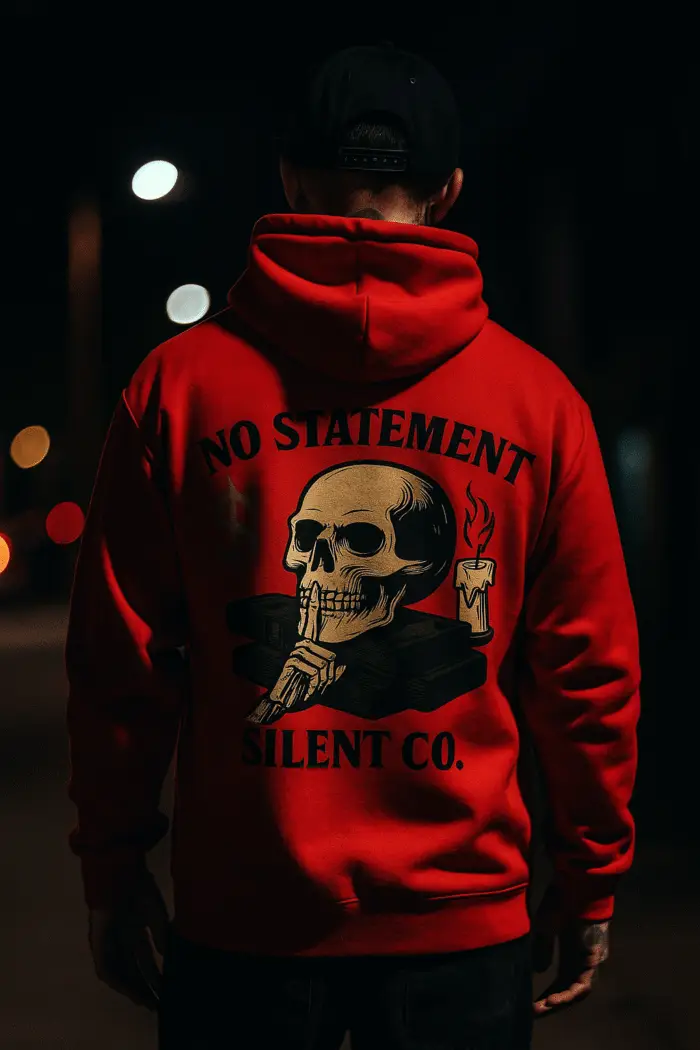 "No Statement" Midweight Hoodie – Silent Co. - Image 7