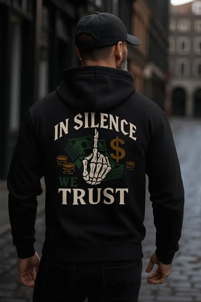 "IN SILENCE WE TRUST" Hoodie